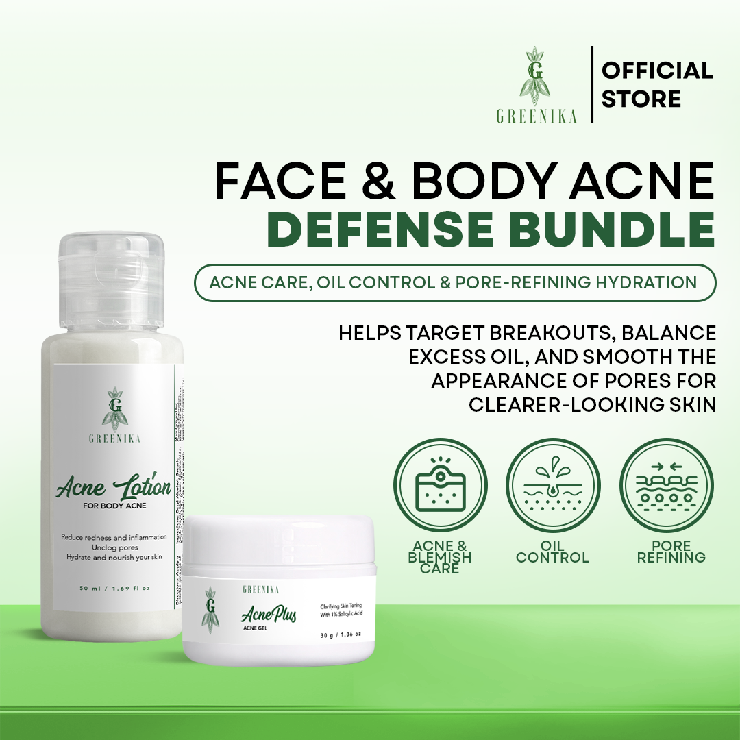 Greenika Acne Lotion + Acne Heal Gel Combo