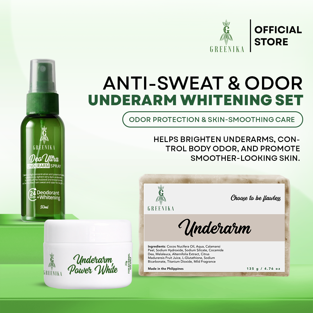 Greenika Underarm Whitening + Deodorant Set