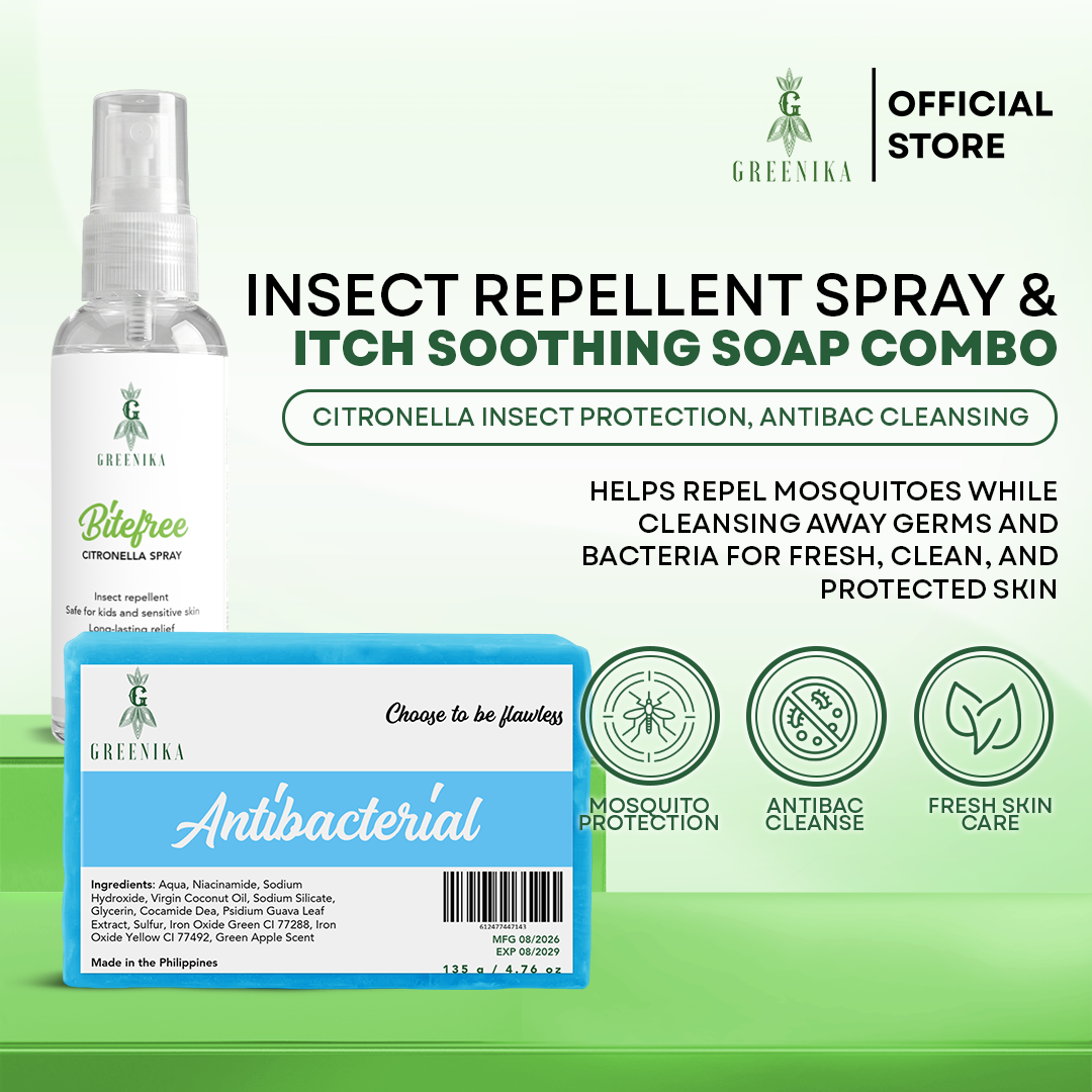 Greenika Organic Citronella Spray + Antibacterial Soap Combo