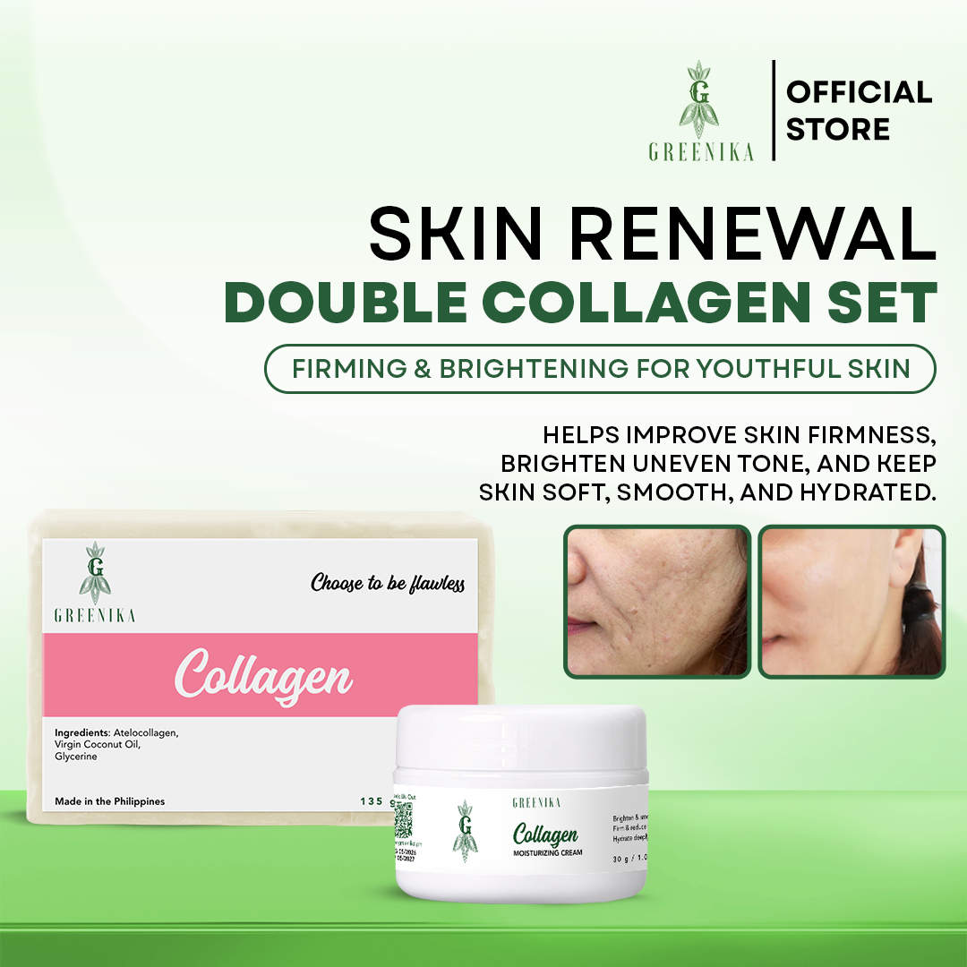 Greenika 30G Collagen & Elastin Cream + Collagen Soap Combo