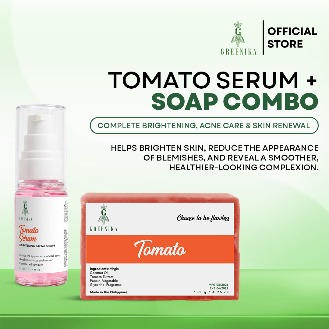 Greenika Tomato Combo Clarifying Tomato Soap and Serum