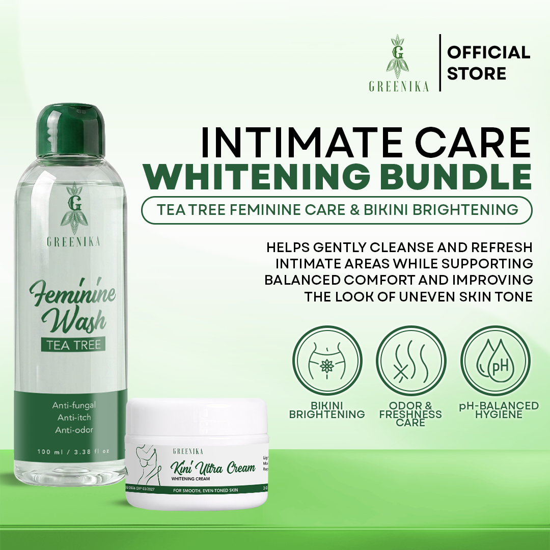 Greenika Tea Tree Feminine Wash + Kini Ultra Cream Combo