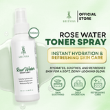 Greenika 60ML Natural Rose Water Facial Mist Spray