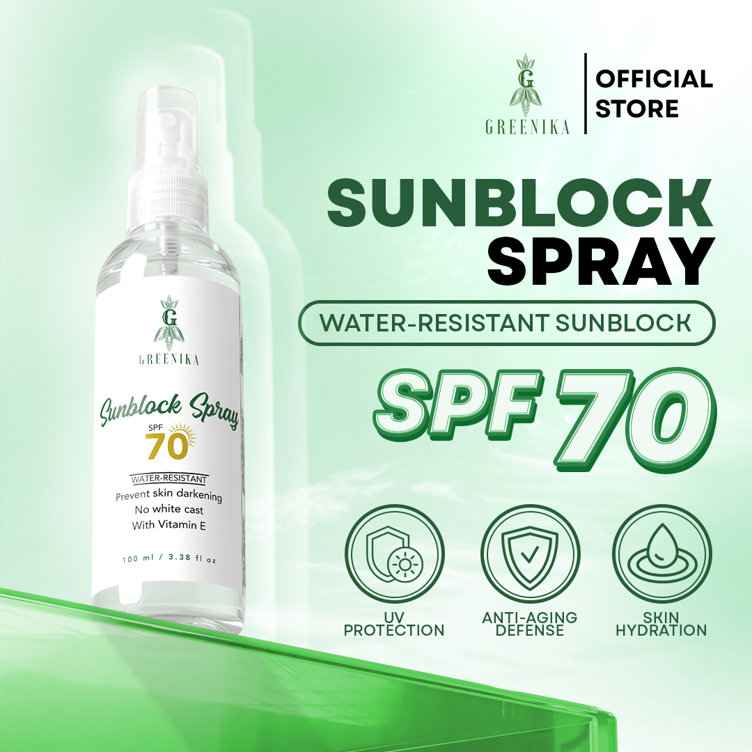 Greenika Sunblock Spray For Face and Body with SPF70