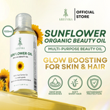 Greenika Essentials Organic Sunflower Carrier Oil