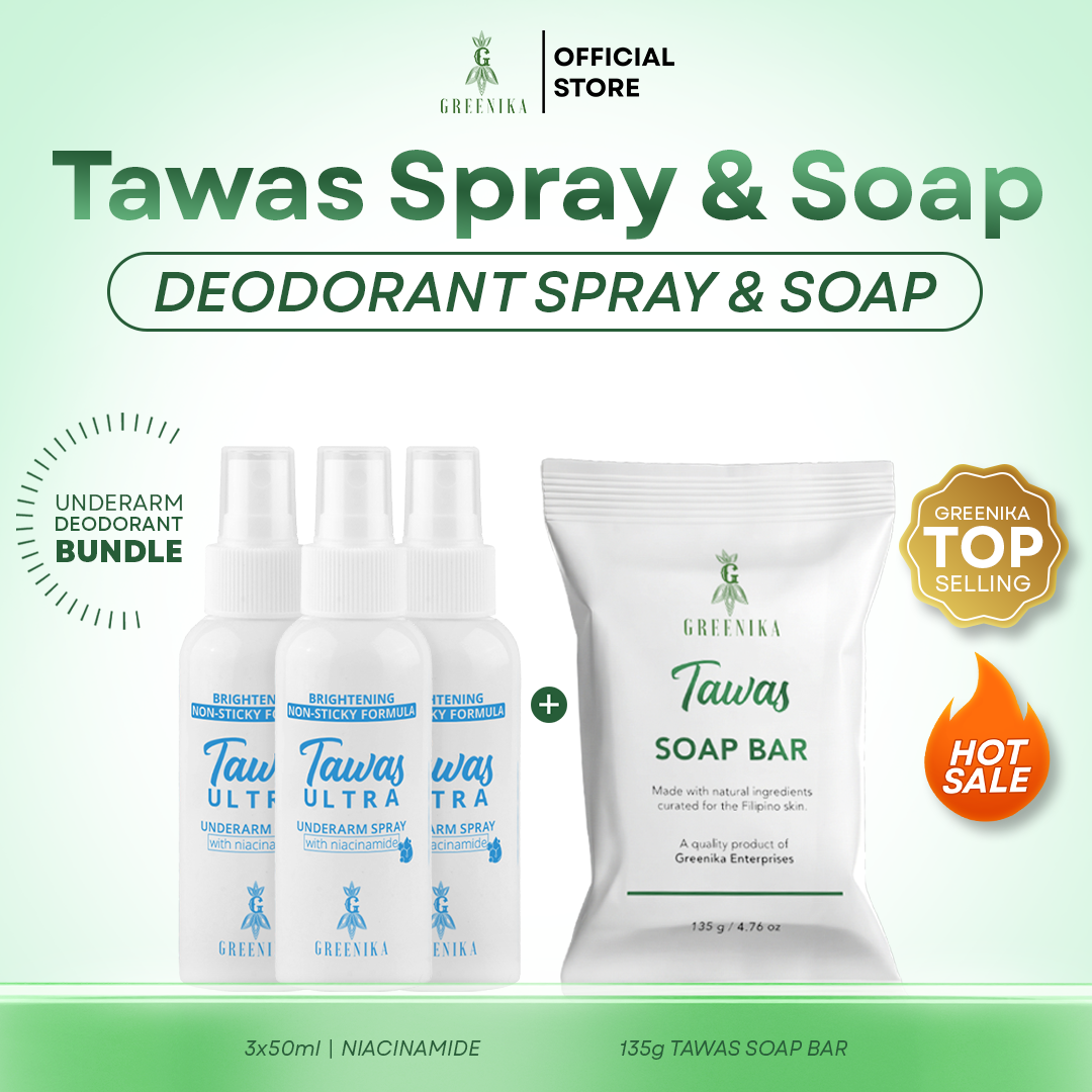 Greenika 3 pcs TawasUltra Spray + Free Tawas Soap