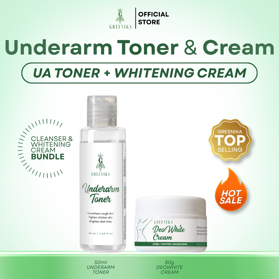 Greenika 50ML Underarm Toner + 30G DeoWhite Cream Combo