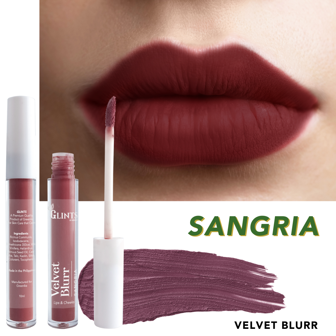 Glints Velvet Blurr Lip and Blush Matte Liquid Lipstick