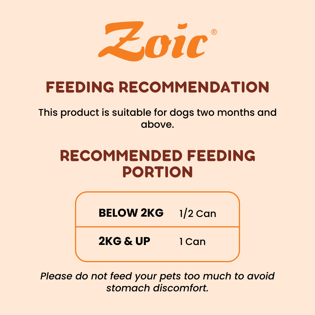 430g Zoic Lamb and Vegetables Dog Wet Food in Can