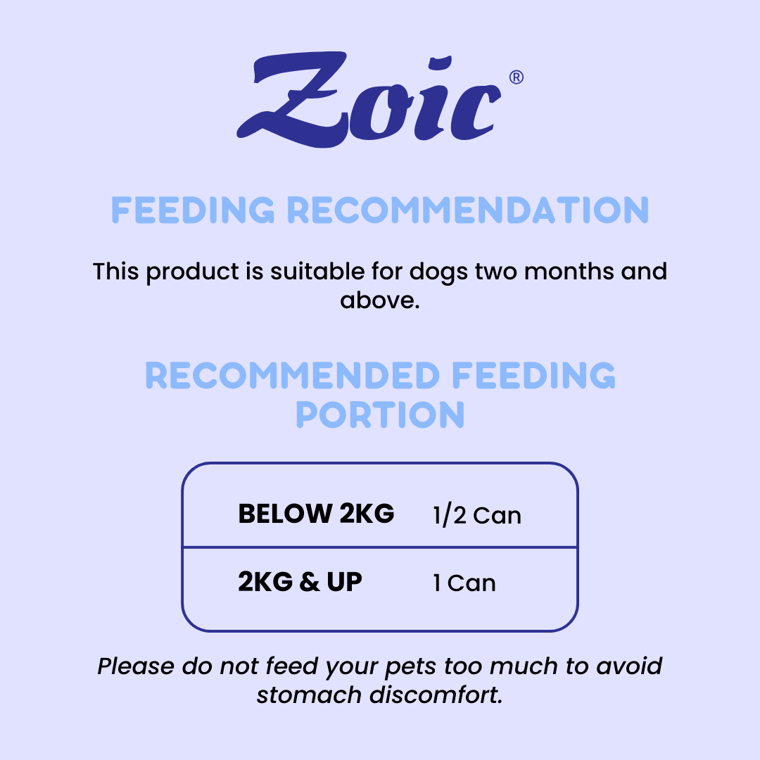 430g Zoic Lamb Liver Dog Wet Food in Can