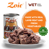 430g Zoic Lamb and Vegetables Dog Wet Food in Can