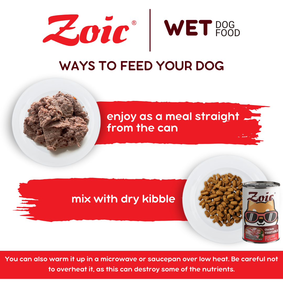 430g Zoic Chicken Vegetable Dog Wet Food in Can