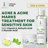 Greenika 100ML Aloe Vera Toner + 30G G-Light Dark Spot Cream