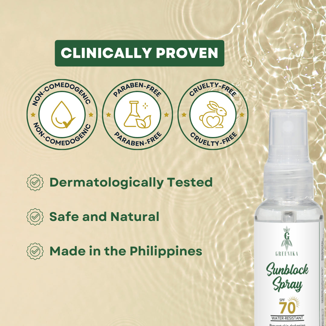 Greenika Sunblock Spray For Face and Body with SPF70