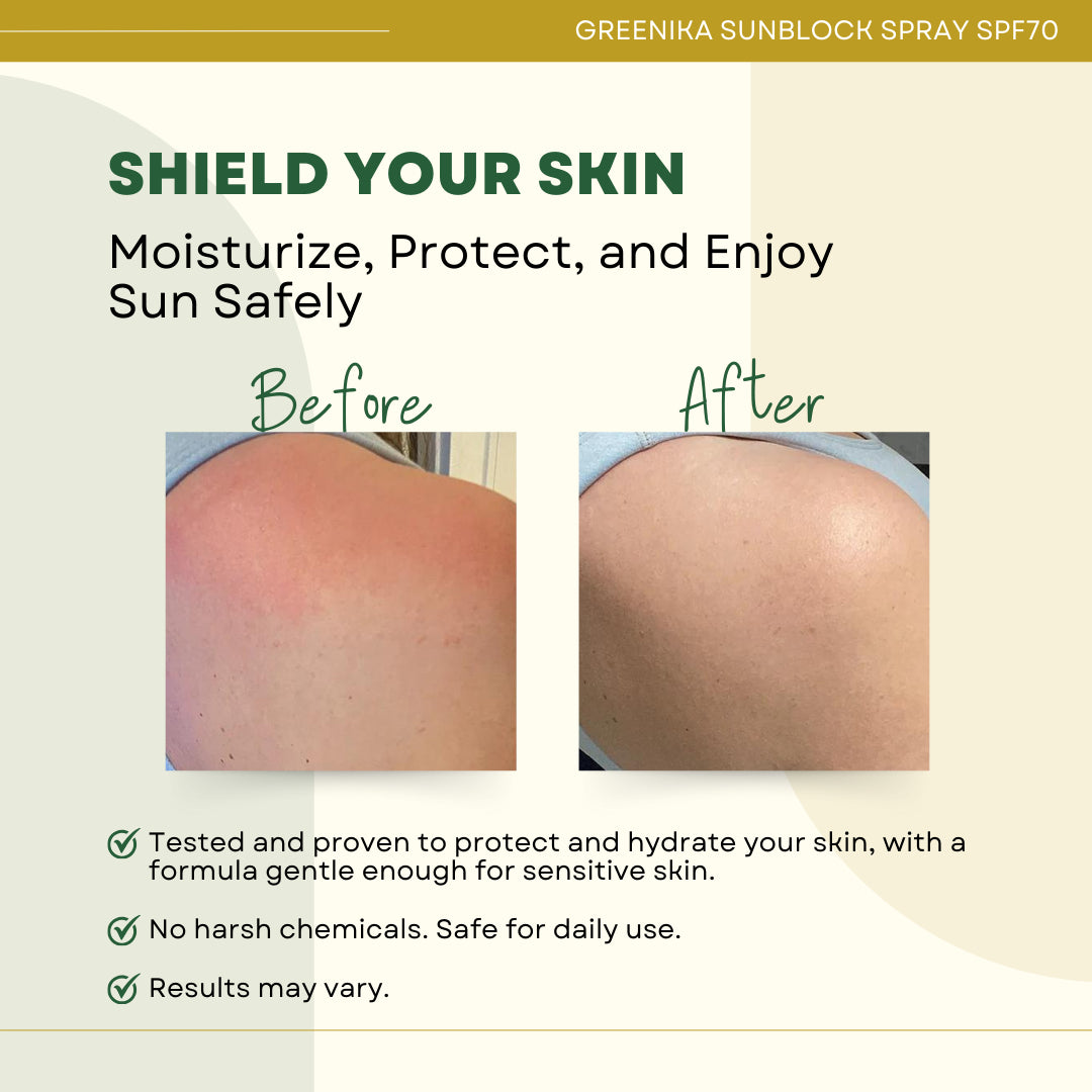 Greenika Sunblock Spray For Face and Body with SPF70