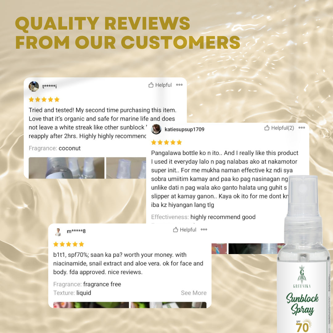 Greenika Sunblock Spray For Face and Body with SPF70