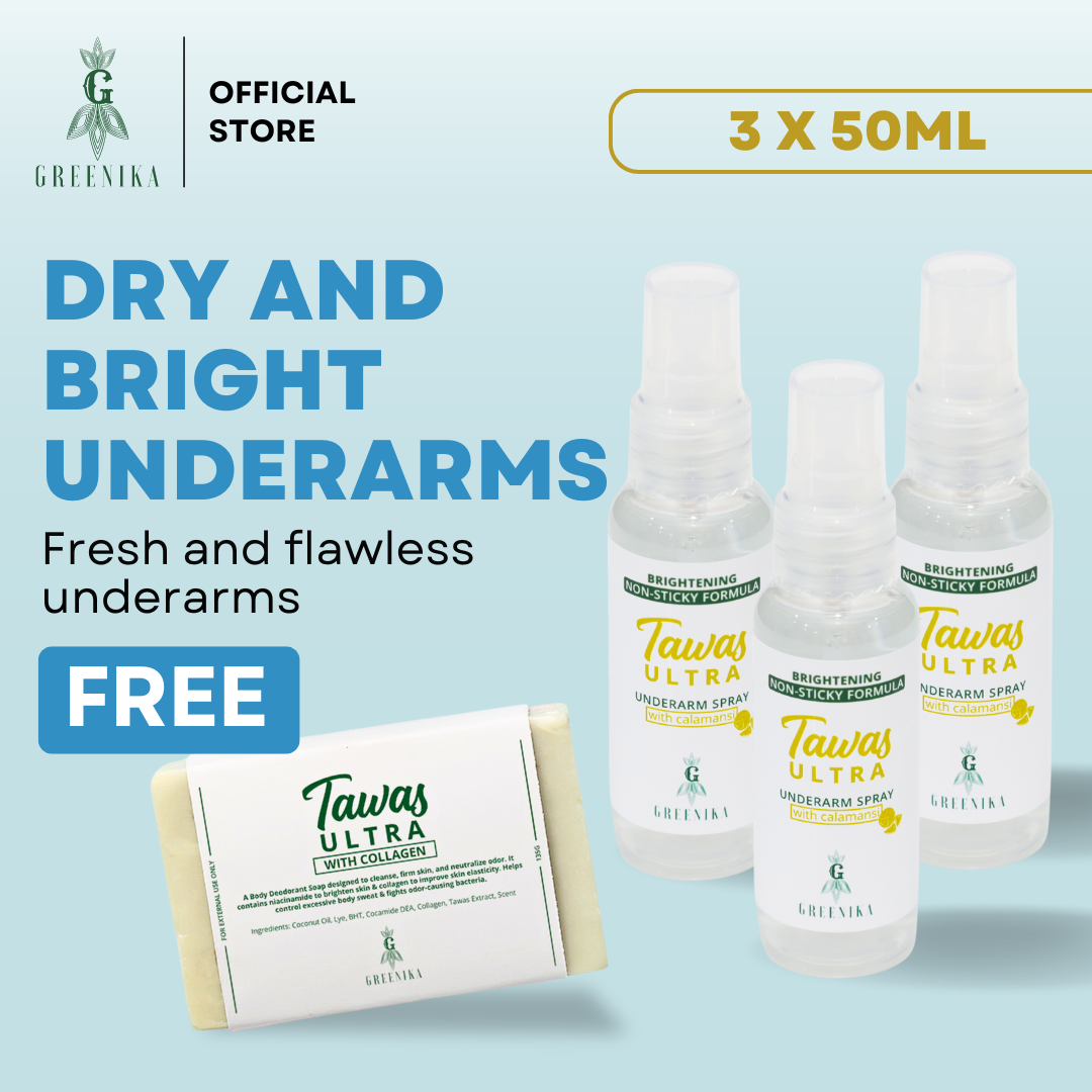 Greenika 3 pcs TawasUltra Spray + Free Tawas Soap