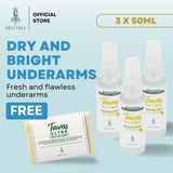 Greenika 3 pcs TawasUltra Spray + Free Tawas Soap