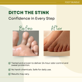 Greenika DeoFoot Spray + Cool Foot Powder Bundle