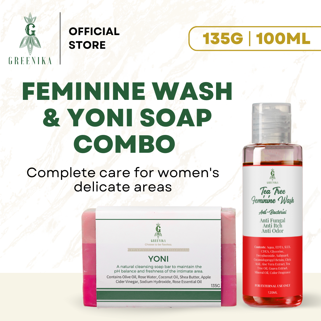 Greenika Feminine Wash + Yoni Soap Combo