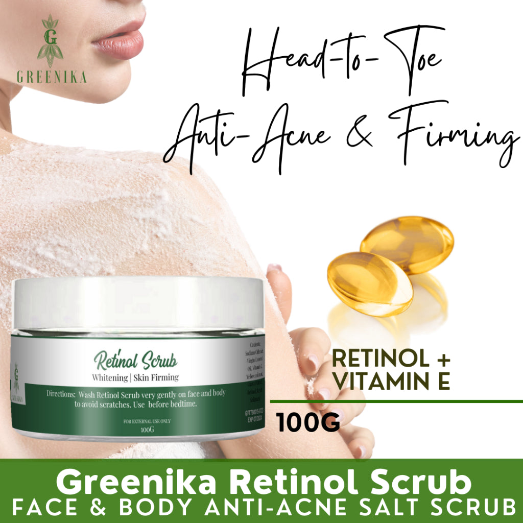 Greenika Retinol Face and Body Scrub