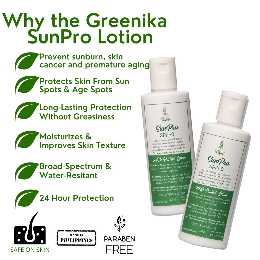 Greenika SunPro with SP50 Lotion