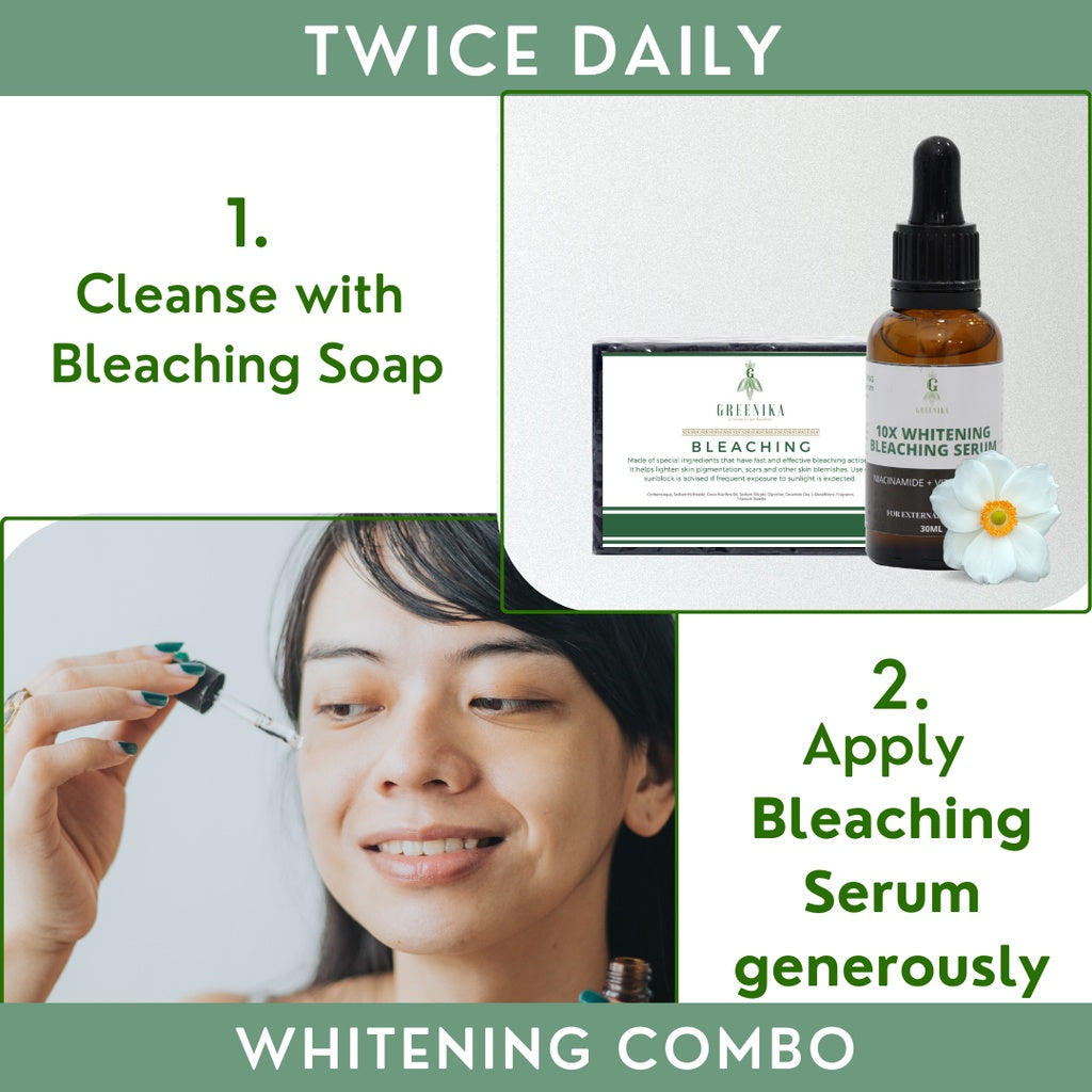 Greenika Bleaching Soap & Bleaching Serum Duo