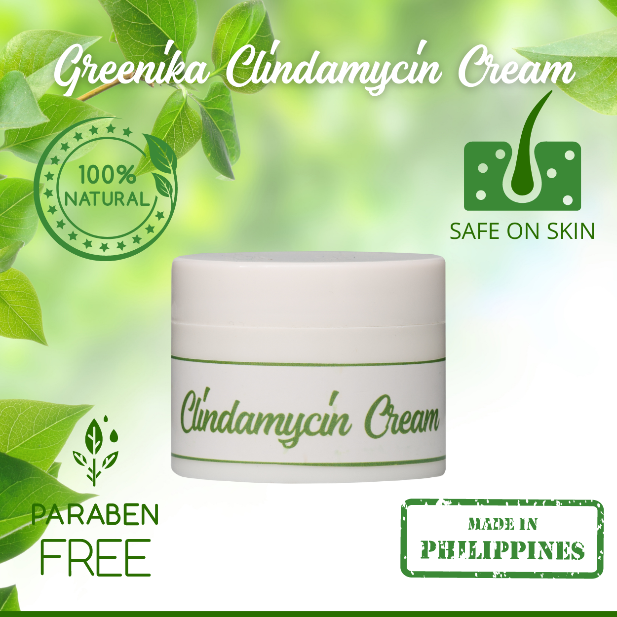 Greenika Clindamycin Cream Anti-Acne Gel