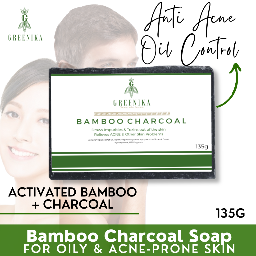 Greenika Organic Activated Bamboo Charcoal Soap