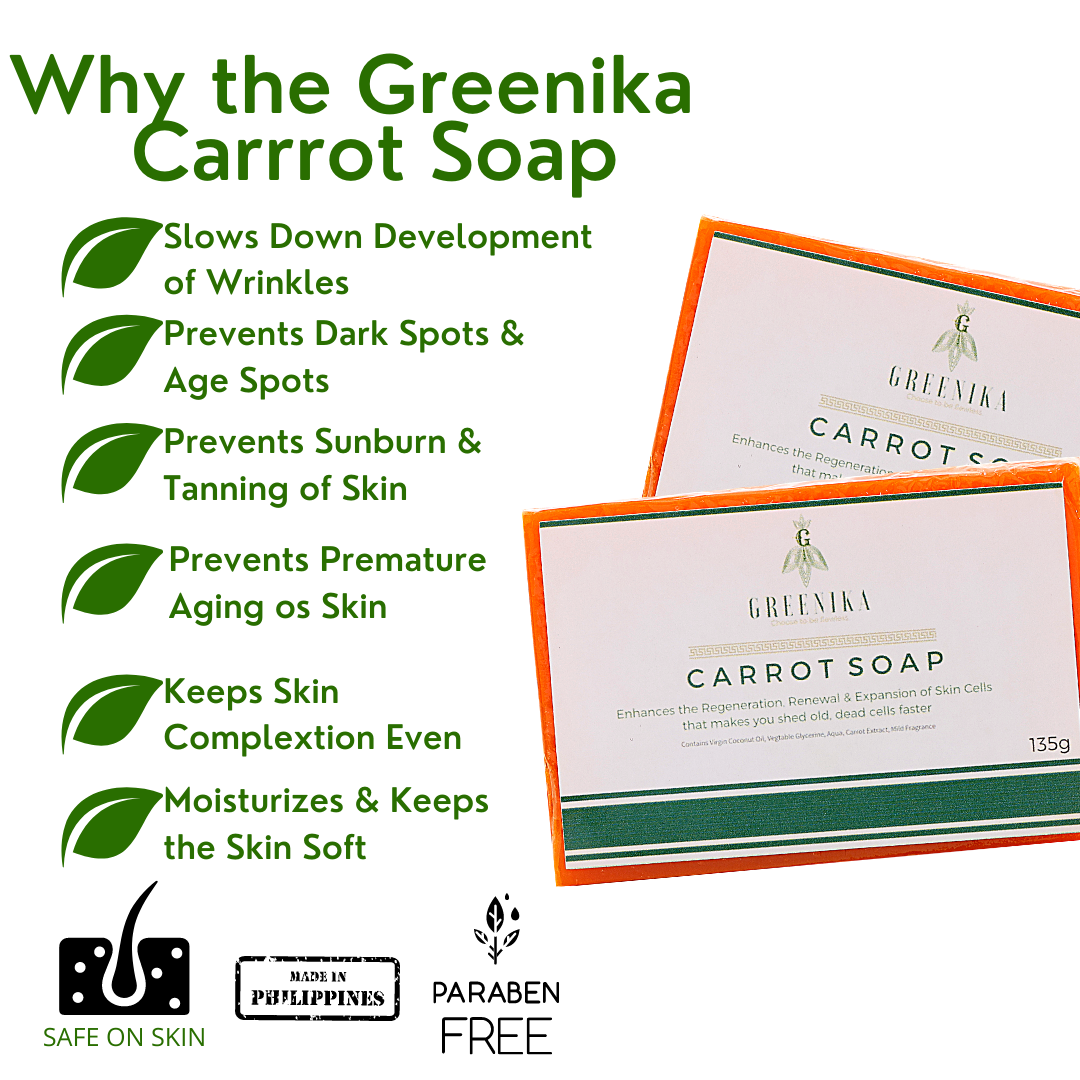 Greenika Remolded Organic Carrot Rejuvenating Natural Sunblock Soap