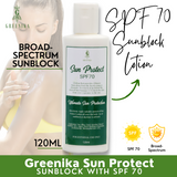 Greenika Sun Protect Sun Block Lotion SPF70 Broad Spectrum