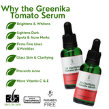 Greenika Tomato Face Serum Whitening Moisturizer