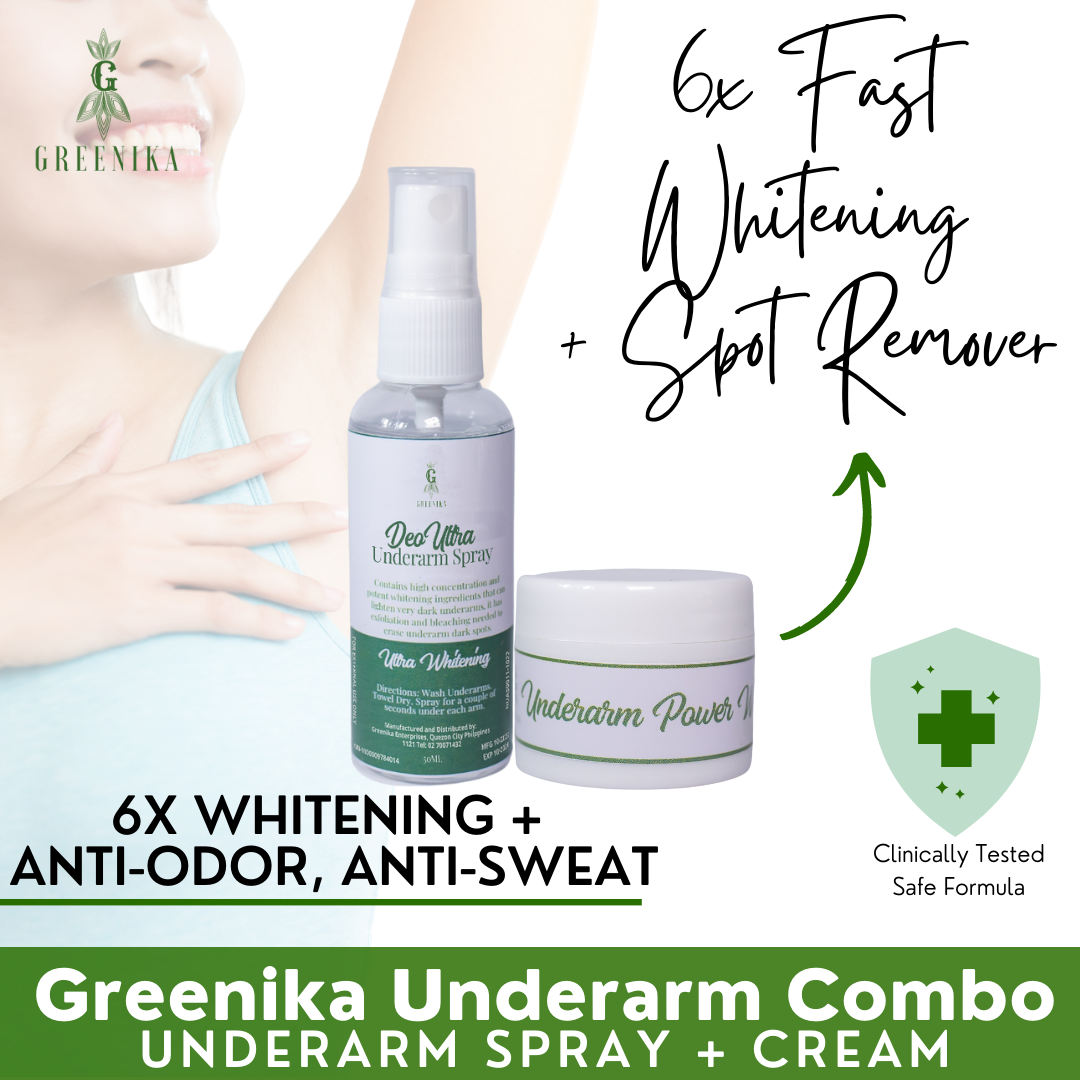 Greenika Whitening Underarm Combo - Cream + Spray