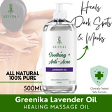 500ML Greenika Peppermint Massage Oil
