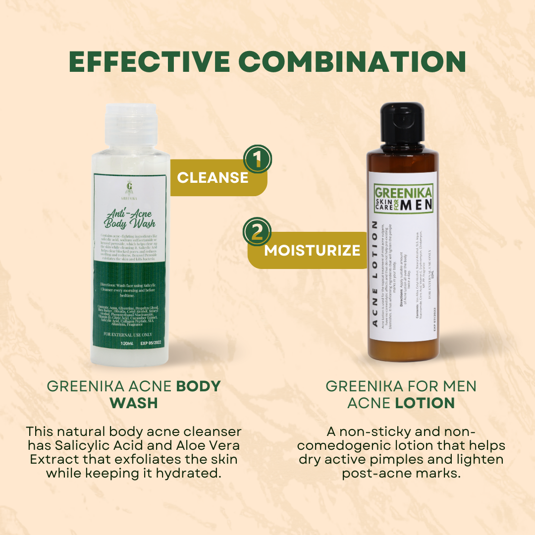 Greenika For Men Body Acne Healing Lotion
