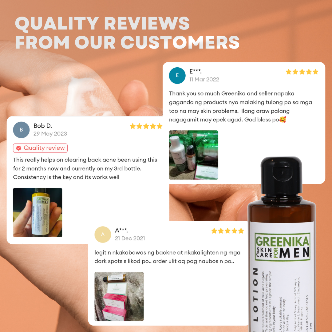 Greenika For Men Body Acne Healing Lotion
