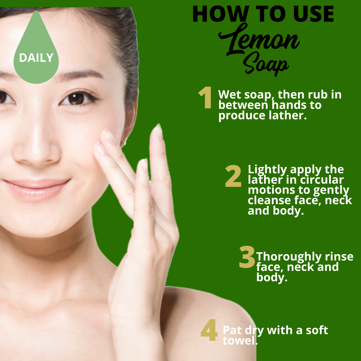 Greenika Organic Lemon Peel Natural Oil Control Anti Acne Soap
