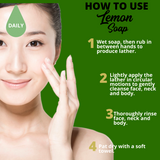 Greenika Organic Lemon Peel Natural Oil Control Anti Acne Soap