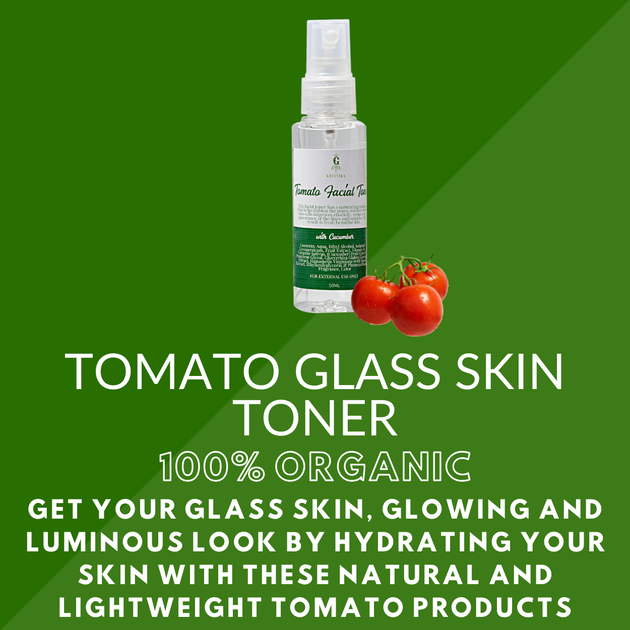 Greenika Tomato Glass Skin Toner