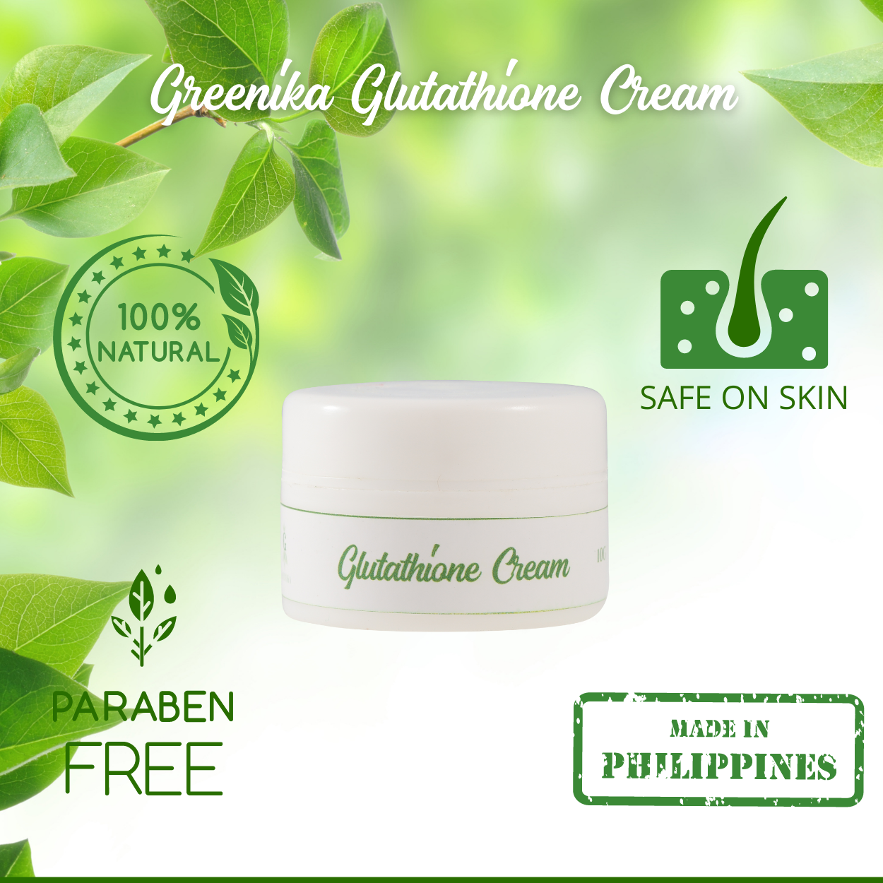 Greenika Glutathione Anti Aging Whitening Cream