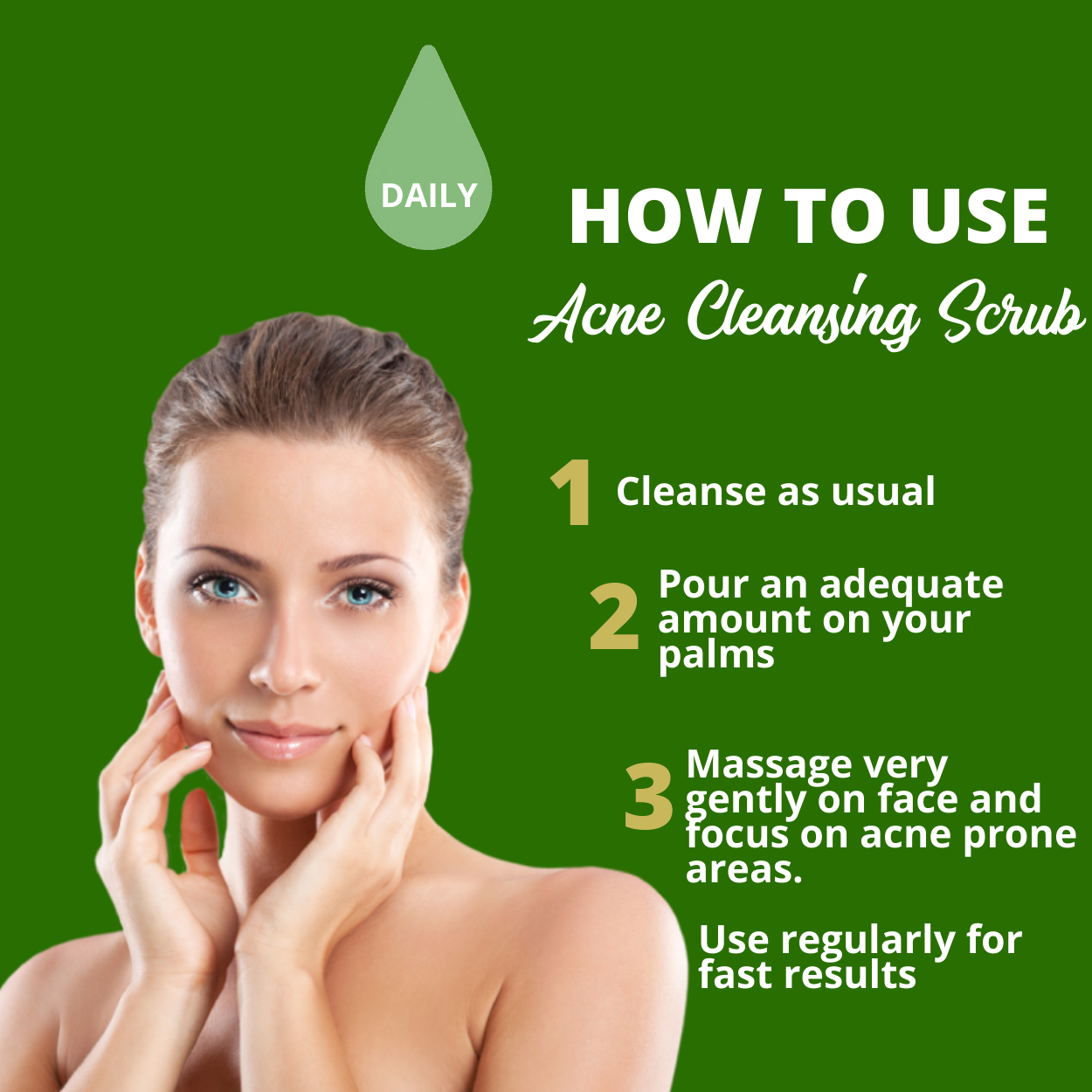 Greenika Anti Acne Black Heads Remover Cleansing Facial Scrub