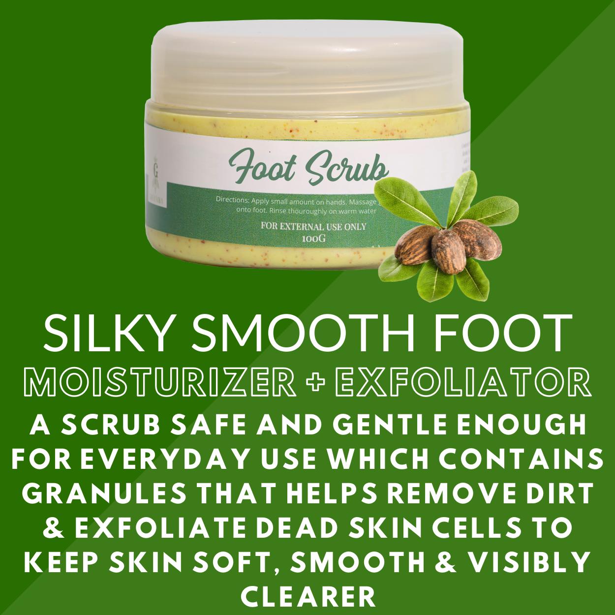 [ MOISTURIZER + WHITENING ] Greenika Foot Scrub for Smoother Soft Silky Clearer Foot Removes Dead Skin Cells Spa at Home Skin Care Product Removes Calluses Cracked Heel Foot Soak Moisturizes Best Looking Organic