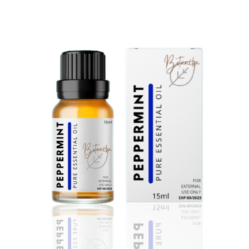 [ RELAXING ESSENTIAL OIL FOR HEADACHES ] Botanika Organic Peppermint Pure Essential Oil Aromatherapy Undiluted Hair Growth Headaches Skin Care Relaxation Essential Oils for Car Diffuser Home Diffuser Humidifier Certified Organic Essential Oil for Headache