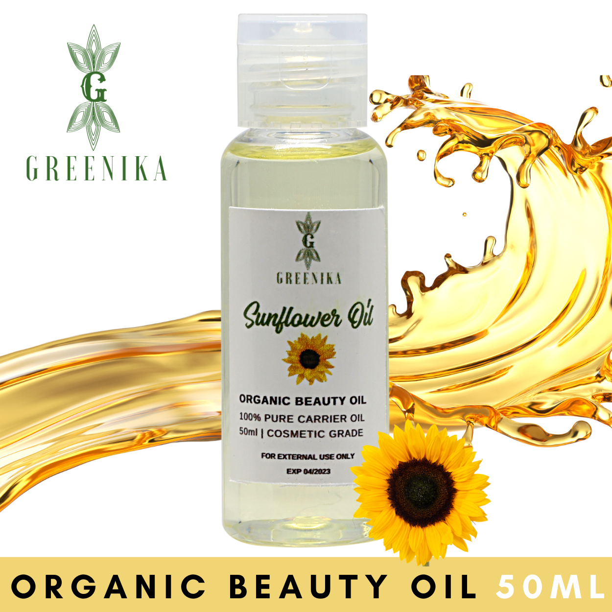 Greenika Organic Sunflower Carrier Essential Oil