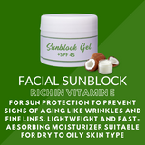 Greenika Face Sunblock Gel Facial Sunscreen with SPF45