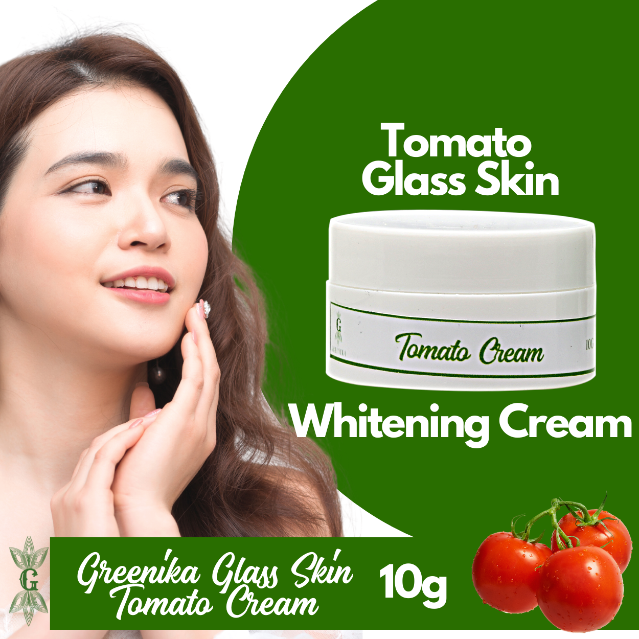 Greenika Tomato Glass Skin Cream