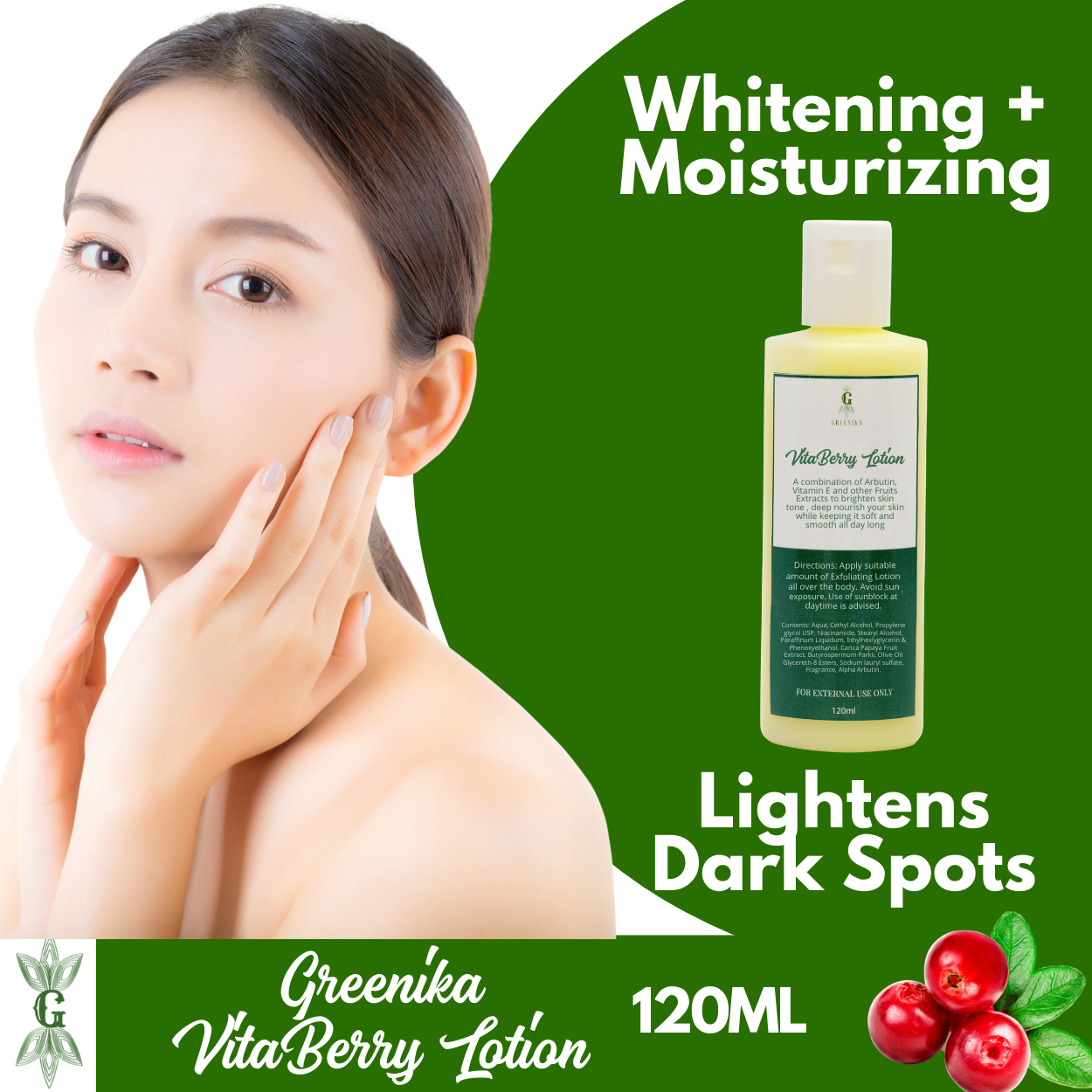Greenika Vitaberry Whitening Lotion