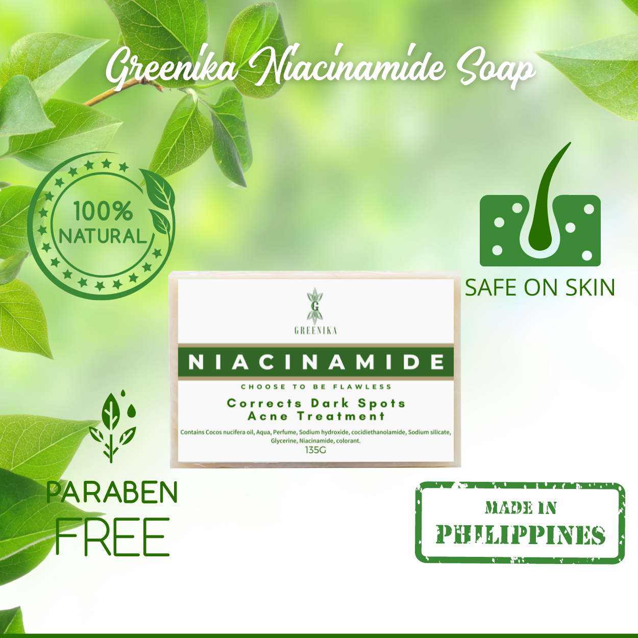 Greenika Organic Niacinamide Soap