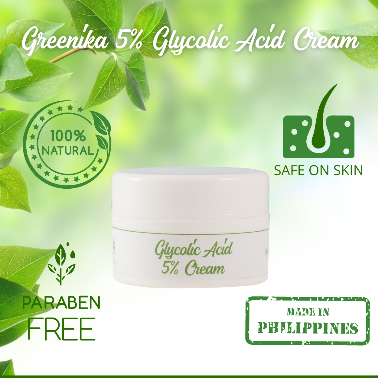 Greenika Glycolic Acid 5% Exfoliating Cream