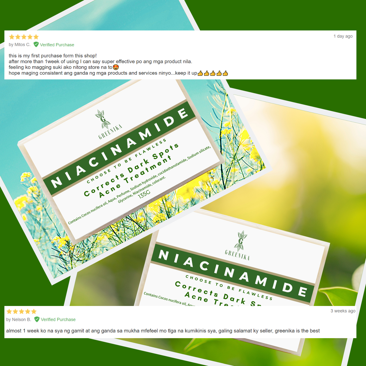 Greenika Organic Niacinamide Soap